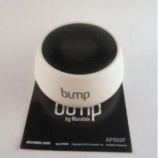 Aluratek Bump Portable Bluetooth Wireless Mini Speaker (White)   Players & Accessories