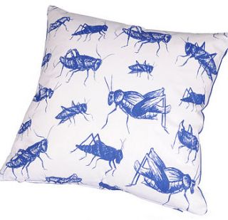 grasshopper cushion by warbeck & cox