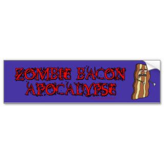 Zombie Bacon Apocalypse bumper sticker