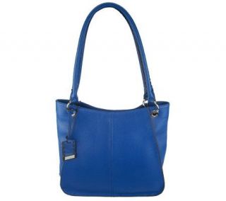 Tignanello Pebble Leather Large Tote Bag with Whipstitching —