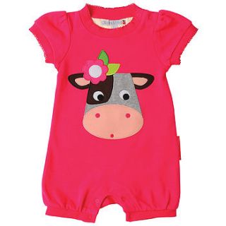 collette the cow summer romper by olive&moss
