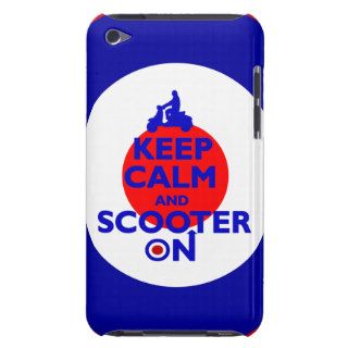 Keep Calm Scooter on Mod target iPod Touch Cases