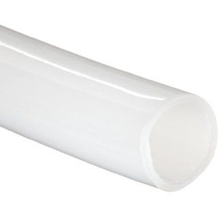 White Translucent Polyethylene Tubing, 3/8" ID, 1/2" OD, 1/16" Wall, 100' Length Industrial Plastic Tubing
