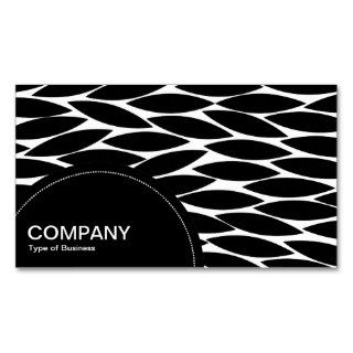 Semi circle Panel (dots)    Abstract Leaves Business Card Template