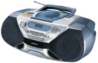 Philips AZ1040 CD AM/FM Radio Cassette Recorderw/Dig. Tuner —