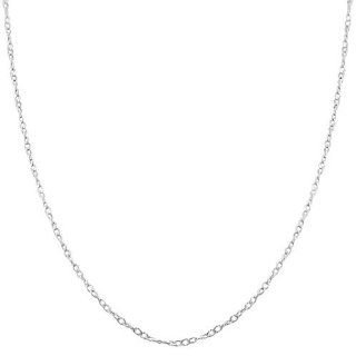 Rhodiumplated Sterling Silver 1 mm Twisted Curb Chain (20 Inch) Jewelry
