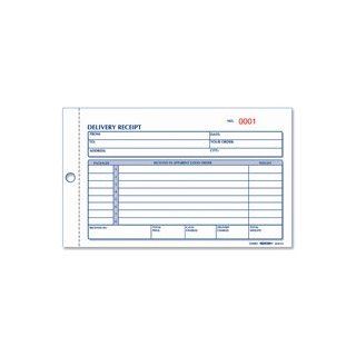 Rediform Office Products Products   Delivery Receipt Book, 3 Part, 4 1/4"x6 3/8", 50.PK, Manila   Sold as 1 EA   Book of carbonless receipts contains 50 sets of receipts. Each receipt is numbered and has a horizontal format. Boxes with preprinted