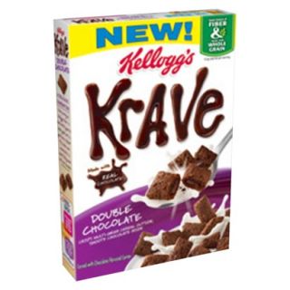 Kelloggs Krave Double Chocolate Cereal 11 oz.