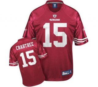 NFL SF 49ers Michael Crabtree Kids Replica Team Color Jersey —