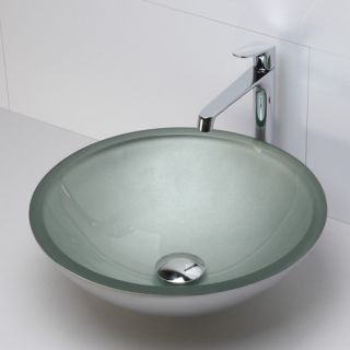 Translucence Round 19mm Glass Vessel Bathroom Sink