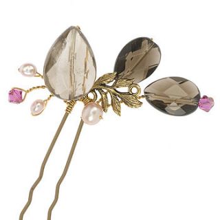 belle epoque set of three hair pins by yarwood white