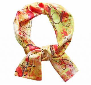 watercolour silk scarf by amy lee