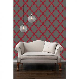 Tempaper Marrakesh Ruby SlateSelf Adhesive Wallpaper