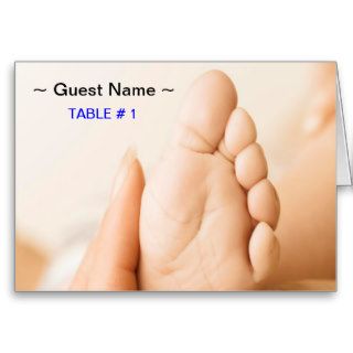 Baby Shower Table # Place Card