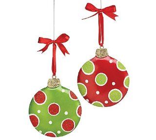 Shop Set of 2 Snow Joy Glitter Christmas Ornaments at the  Home Dcor Store. Find the latest styles with the lowest prices from Burton & Burton