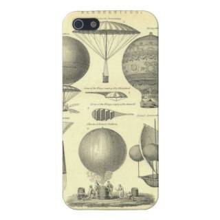 Vintage Hot Air Balloons illustration 1890's iPhone 5 Cases 