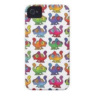 Rainbow Chameleon Disco iPhone 4 Case Mate Case