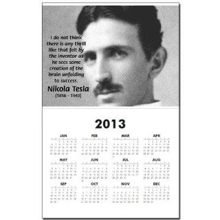 Nikola Tesla Thrill of Invention coming to Life Calendar Print by   