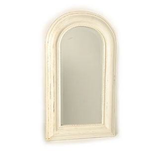 arched beaded wooden mirror by papa theo