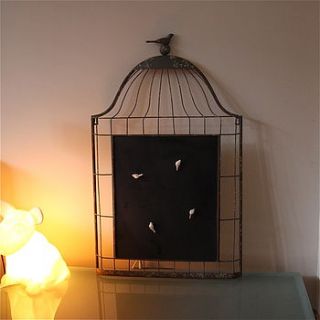 birdcage magnetic memoboard by london garden trading