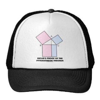 Euclid's Proof Of The Pythagorean Theorem Trucker Hats