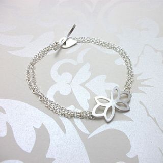 flora triple bud bracelet by jessica hewitt