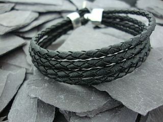 mens braided bracelet by summer and silver