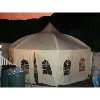 20'x20 Octangle Wedding Gazebo Party Tent Canopy Shade  Octagon Tent  Patio, Lawn & Garden