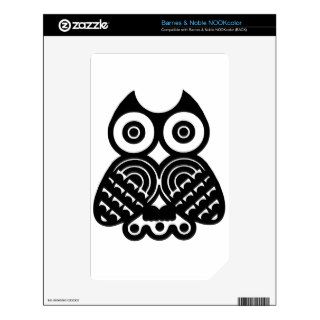 Tribal owl design skins for NOOK color