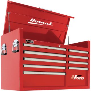 Homak H2PRO 41in. 9-Drawer Top Tool Chest — 41 1/8in.W x 21 3/4in.D x 24 1/2in.H  Tool Chests