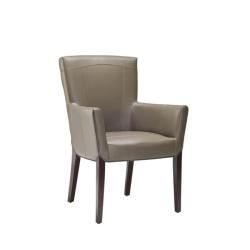 Safavieh Bowery Brown Clay Leather Arm Chair Safavieh Dining Chairs
