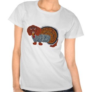 Dachshund Thanksgiving Turkey T Shirt