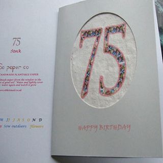 age birthday seed card 75 by soso paper co