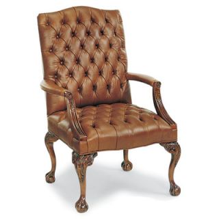 Fairfield Chair Tufted Leather Occasional Chair