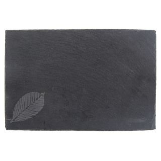 Etched Leaf with Chalk Slate Cheese Board Thirstystone Serving Platters/Trays