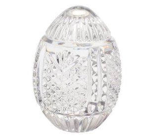 Waterford Hand Cut Crystal Standing Egg —