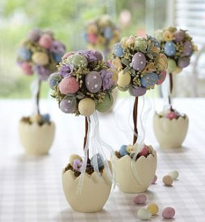 pastel easter tree by the contemporary home