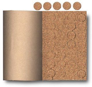 Cork Pads With Adhesive Back Keeps Objects From Sliding and Protects Surfaces (Pkg/2, 000)