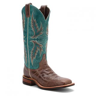 Justin Boots BRL335 13 Inch  Women's   Chocolate/Blue America Cowhide