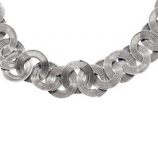 Steel by Design 19 Interlocking Wire Circle Necklace —