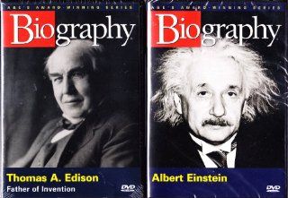 Biography Albert Einstein , Biography Thomas Edison  From the Atomic Bomb and the Theory of Relativity to the Invention of the Light Bulb and Phonograph  2 Pack Collection Movies & TV