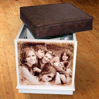 personalised photo footstool & storage by picture proud ltd