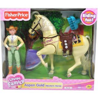 Fisher Price Loving Family Western Horse   Aspen Gold Toys & Games