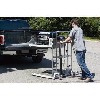 Roughneck Ultra Low-Profile Lift Table Cart — 1,000-Lb. Capacity  Foot Operated Load Lifts