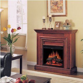 Amherst Electric Fireplace in Cherry [Kitchen]   Gas Logs