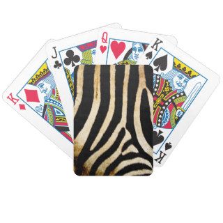 zebra skin grunge texture playing cards