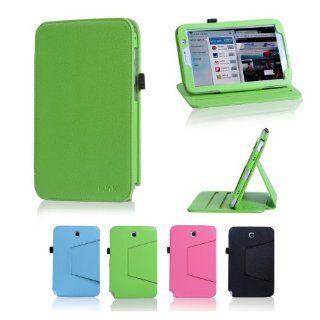 i UniK Samsung Galaxy Note 8.0 Tablet Case / Cover for GT N5110 Slim Folio Multi Angles Stand (Lime Green)   Touch Screen Tablet Computer Accessory Bundles