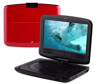 GPX 9 LCD Portable DVD Player with Swivel Screen, & 7 pc. Access. —
