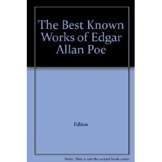The Best Known Works of Edgar Allan Poe Editor Books