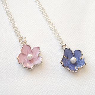 childrens pearl blossom necklace by belle ami